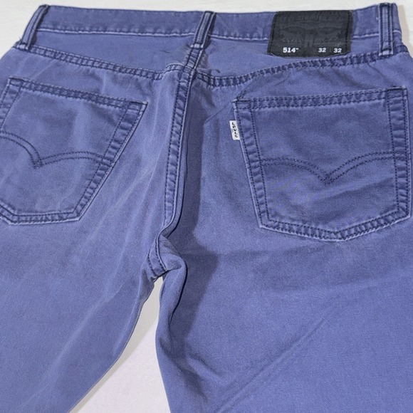 Levis 514 Chino Pants Men's 30x30* Blue White Tab Straight Leg Workwear 5 Pocket - Picture 1 of 11
